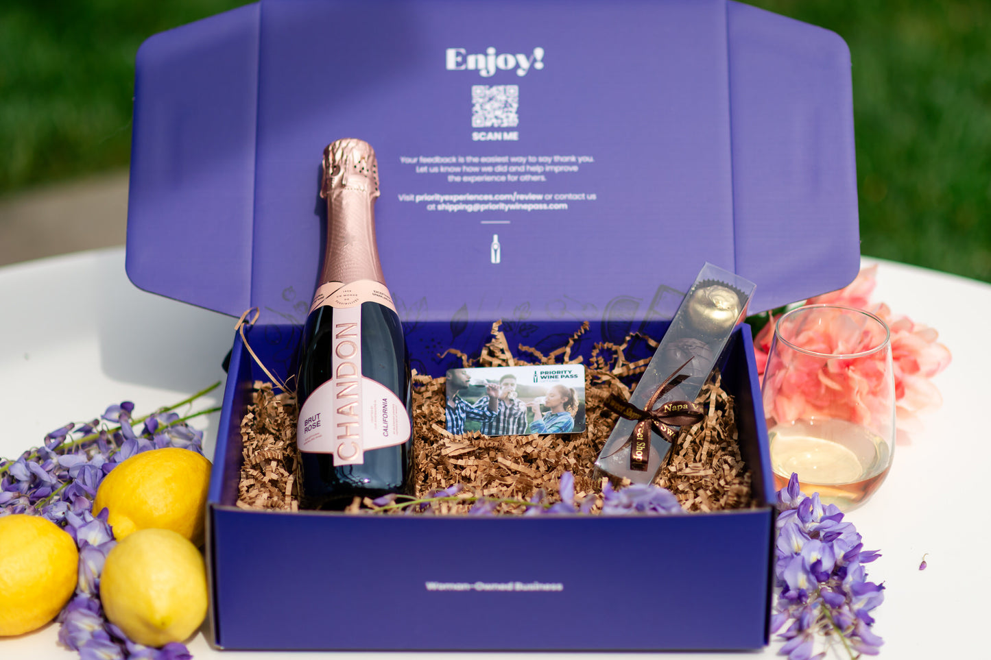 Sparkling Wine & Chocolate Celebration Package