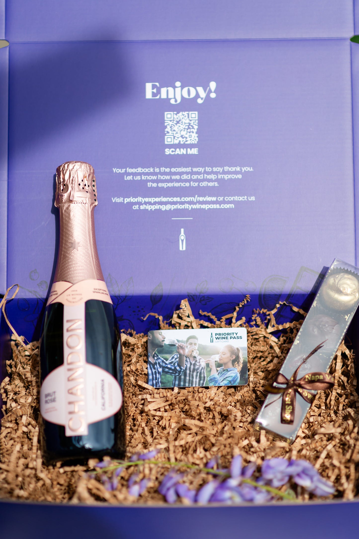 Sparkling Wine & Chocolate Celebration Package