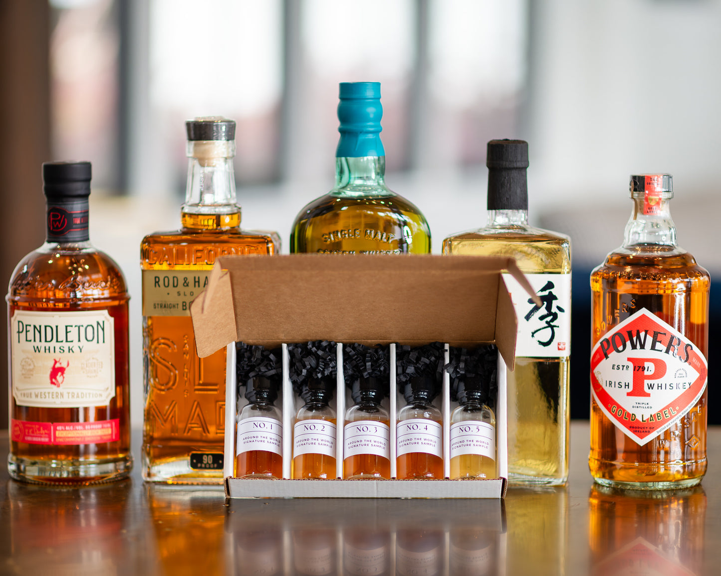 Around the World Whiskey Tasting Kit