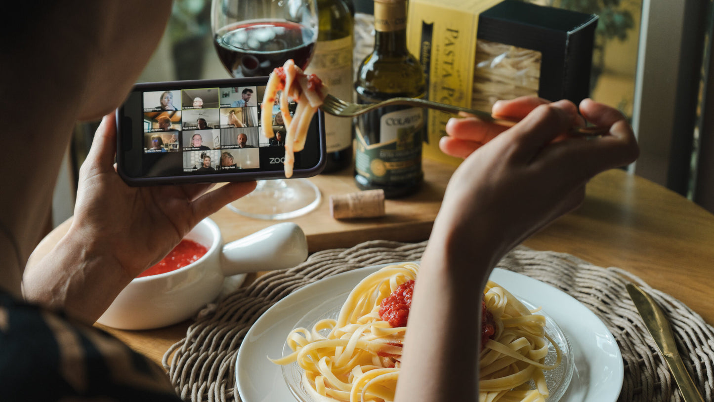 Sip & Savor: Virtual Pasta & Wine Experience