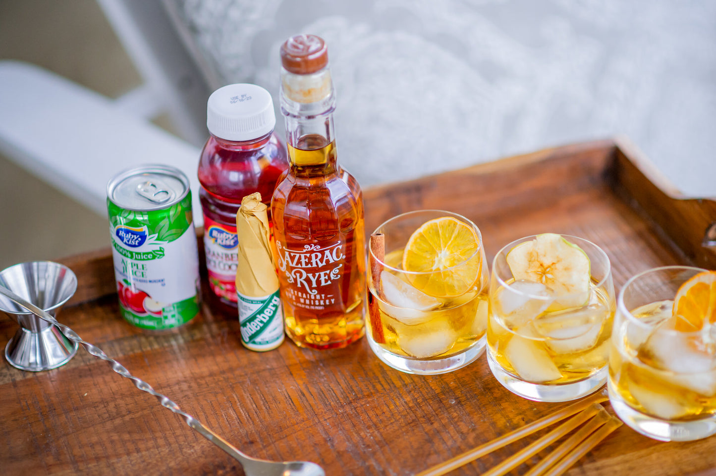 Frosty Old Fashioned Flight the Winter Whiskey Experience