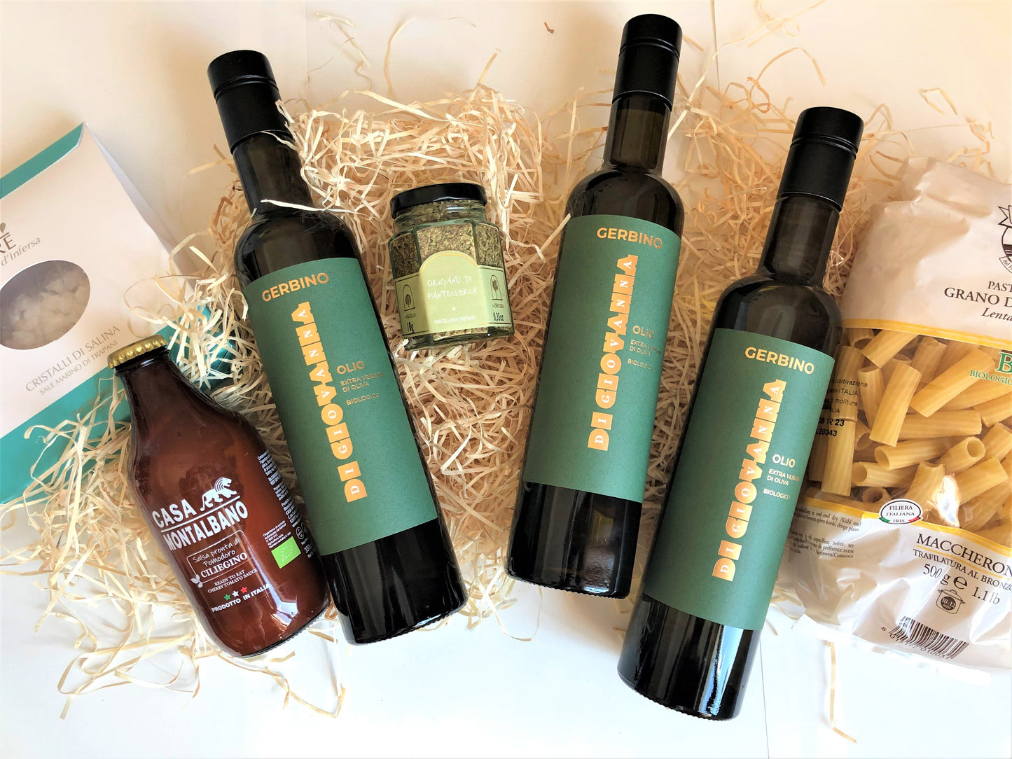 3 Bottles Gerbino EVOO 3 pack + Sicilian gourmet foods by Priority Experiences