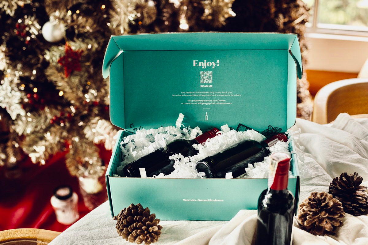 Holiday Themed Virtual Wine Tasting Kit