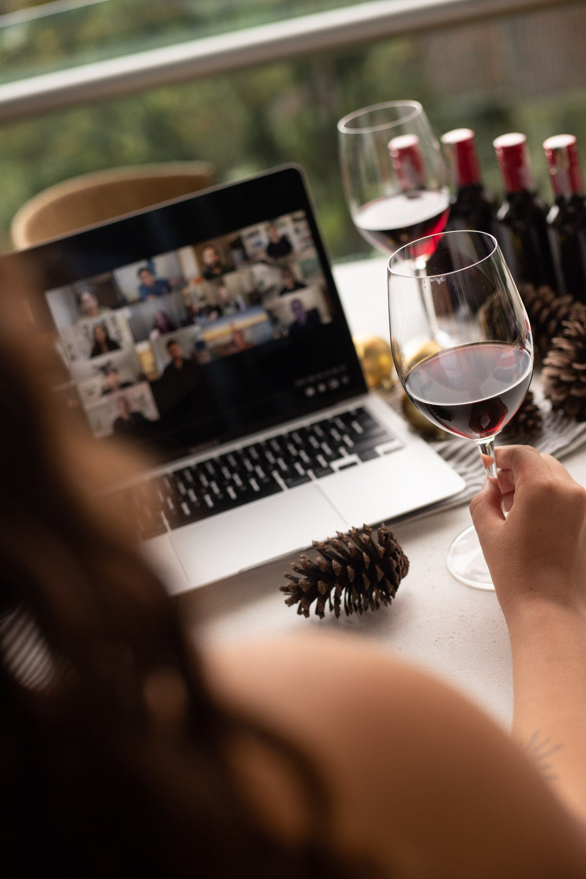 Holiday Themed Virtual Wine Tasting Kit