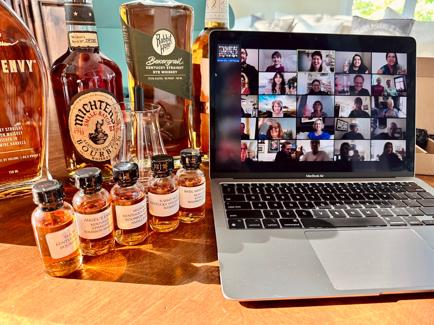 Virtual whiskey tasting kits