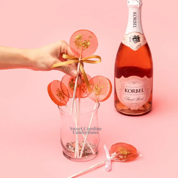 Rosé Wine Sparkle Lollipop