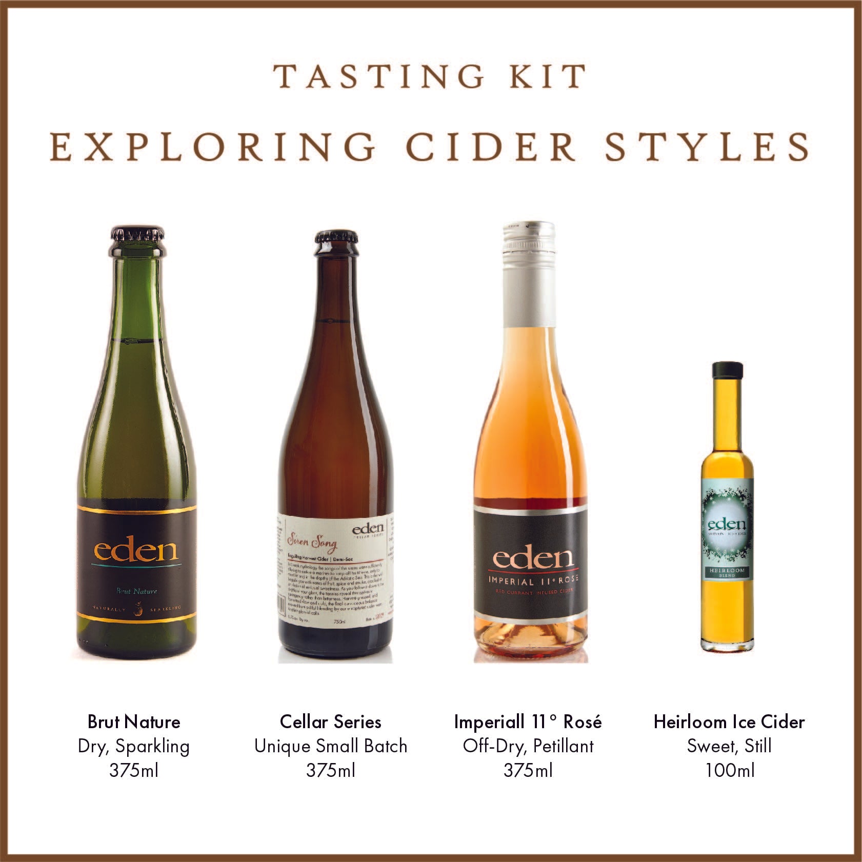 Specialty Cider Virtual Tasting Package by Eden Specialty Ciders
