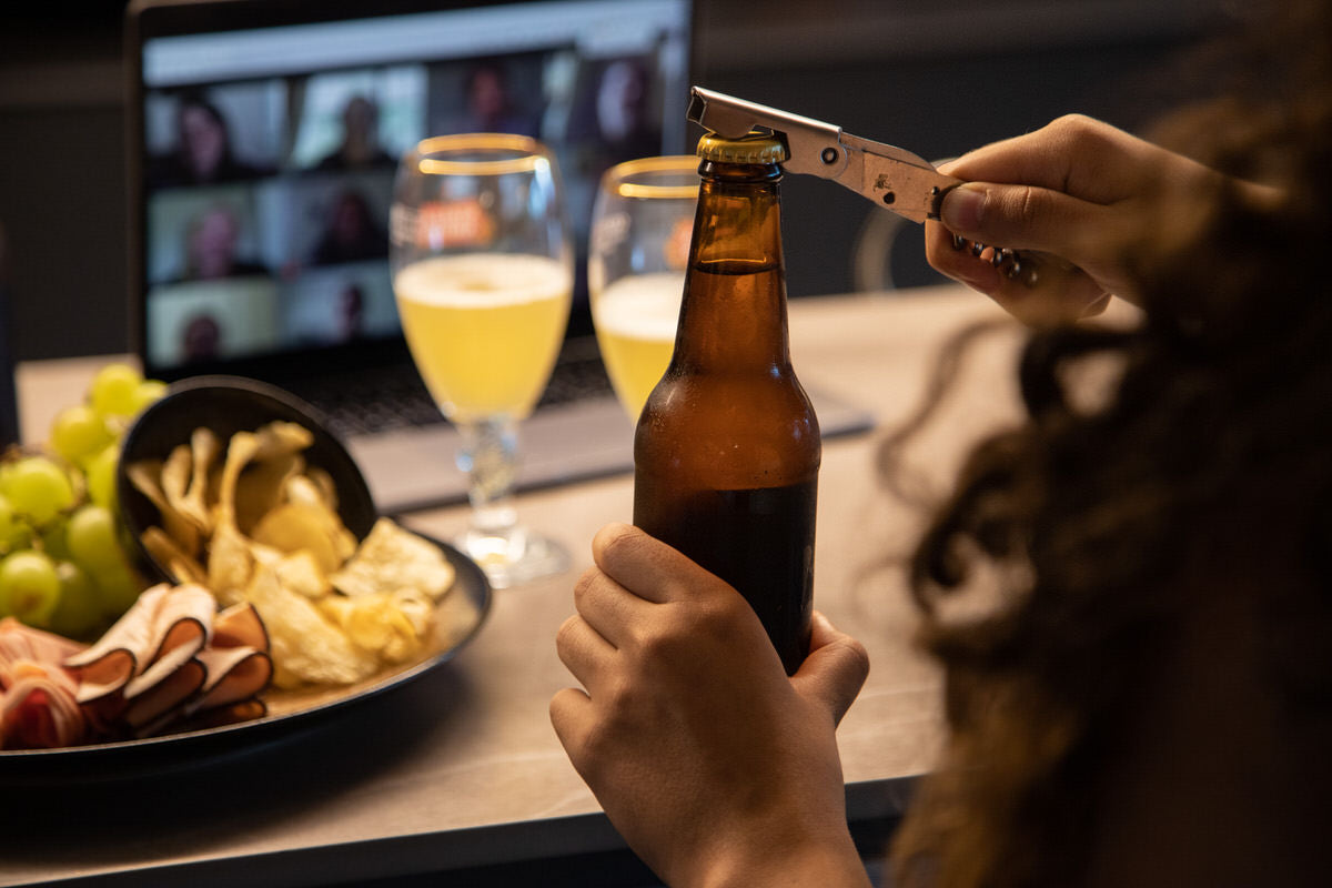 Virtual Sip and Learn beer tasting with snacks