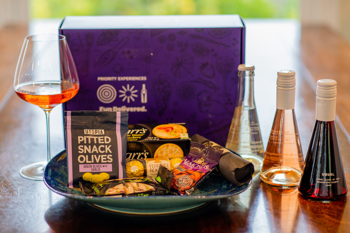 Organic Virtual Wine Tasting Experience with a 3 mini bottle kit