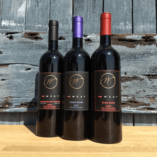 Europe Meets Sonoma Trio of Reds Virtual Tasting Kit by West Wines